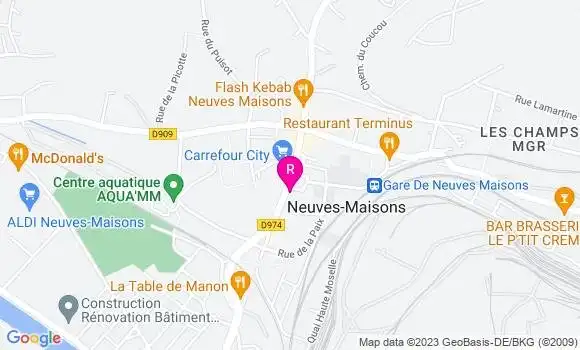Localisation Restaurant Bar Palais de la Bière