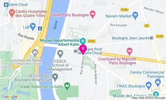 Localisation Restaurant  Café des Arts
