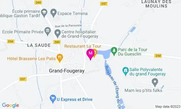 Localisation Restaurant  La Tour Duguesclin