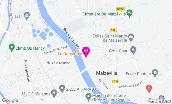 Localisation Pizzeria Le Napolitain