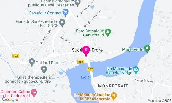 Localisation Restaurant  Clos Saint Thomas