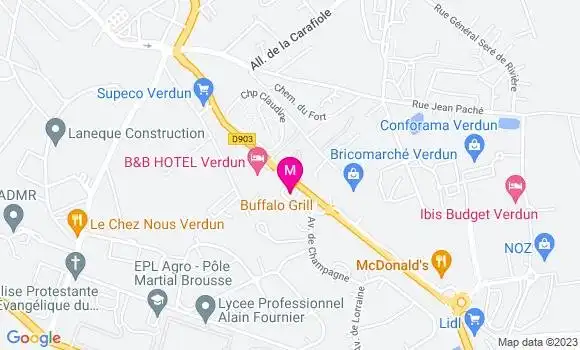 Localisation Restaurant Grill Buffalo Grill