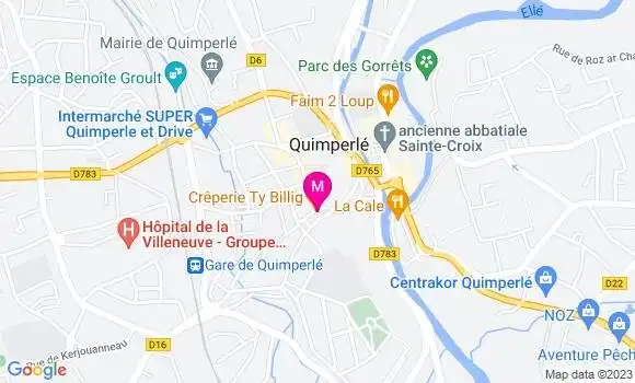 Localisation Crêperie Ty Billig