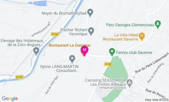 Localisation Restaurant  La Garenne