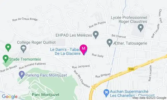 Localisation Restaurant  La Glacière