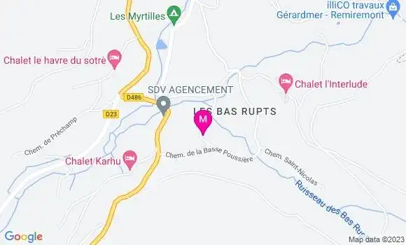 Localisation Auberge de la Poulciere