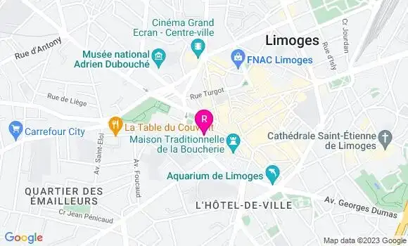 Localisation Restaurant  Au Vermillon