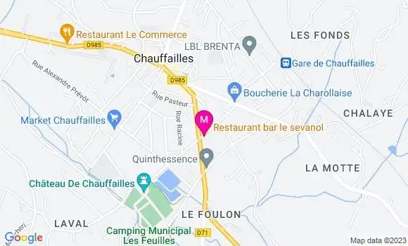 Localisation Restaurant Bar Le Sevanol