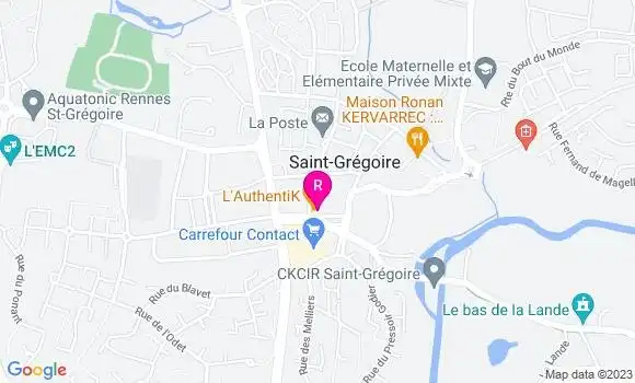 Localisation Restaurant  L