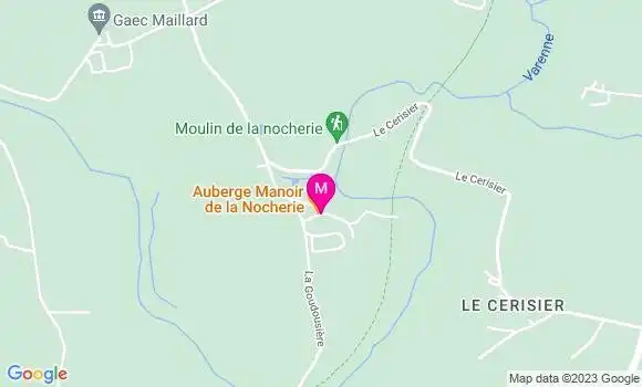 Localisation Auberge Manoir de la Nocherie