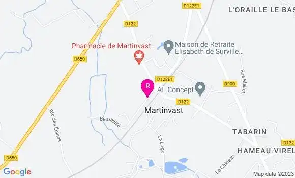 Localisation Restaurant  La Roseraie