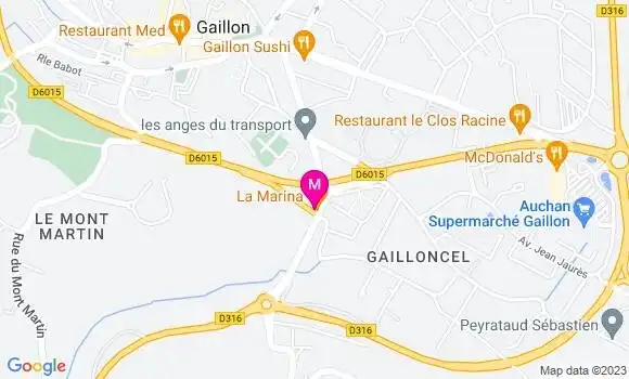 Localisation Restaurant  La Marina