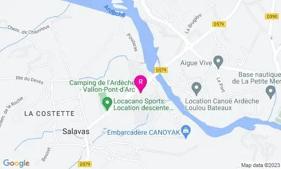 Localisation Restaurant Snack Snack du Pont