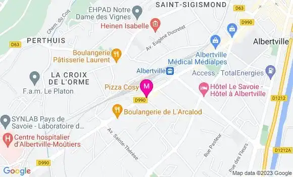 Localisation Restaurant  Le Corty