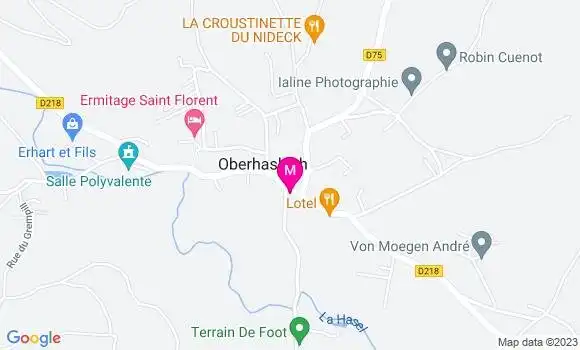Localisation Restaurant  Aux Ruines du Nideck