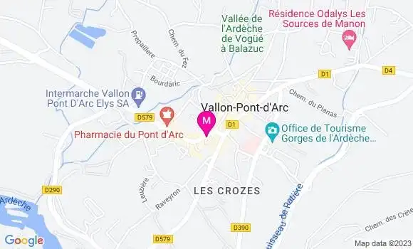 Localisation Pizzeria L