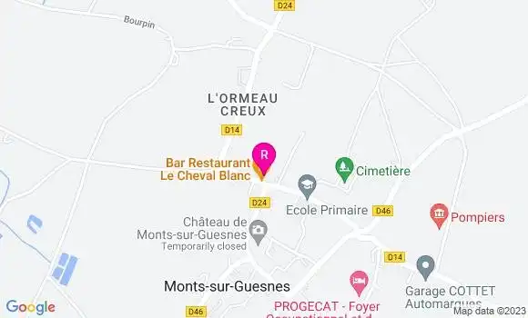 Localisation Restaurant  Le Cheval Blanc