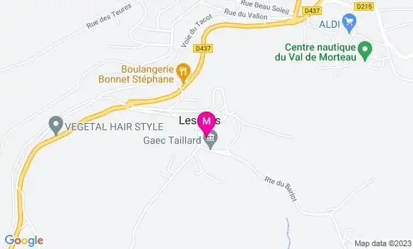 Localisation Restaurant  Au Coeur des Faims