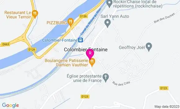 Localisation Restaurant Bar La Colombe