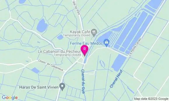 Localisation Restaurant  Le Cabanon du Pêcheur