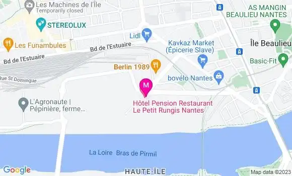 Localisation Restaurant  Le Roof