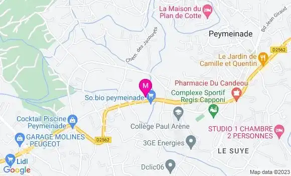 Localisation Pizzeria Lou Pichounet
