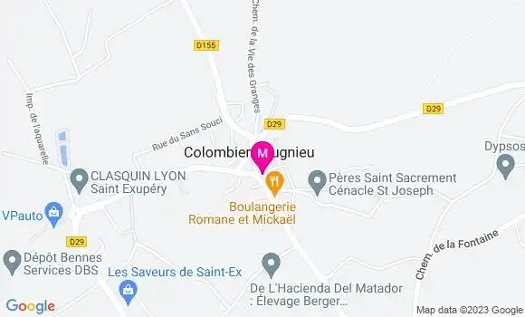 Localisation Restaurant Bar Le Petit Colombier