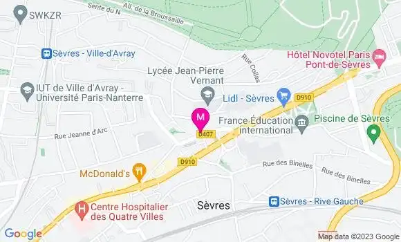Localisation Restaurant  La Sevrienne