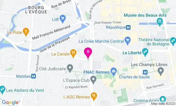 Localisation Restaurant Bar Le Temps d