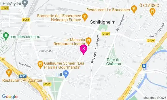 Localisation Restaurant Libanais Cave Schutzenberger