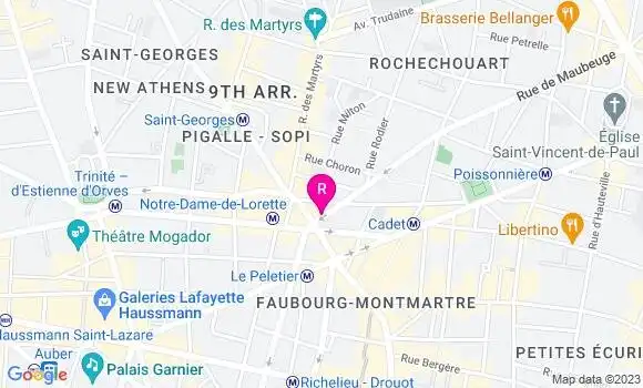 Localisation Restaurant  Café M