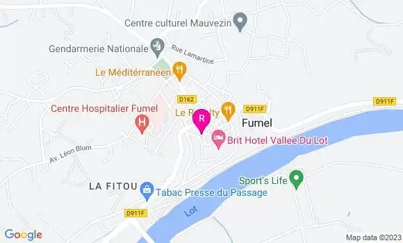 Localisation Restaurant  La Table de Brigitte