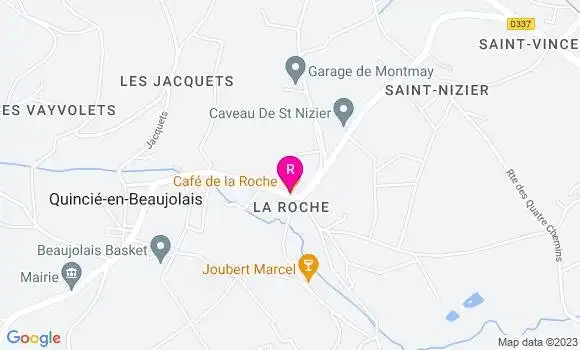 Localisation Restaurant  Café de la Roche