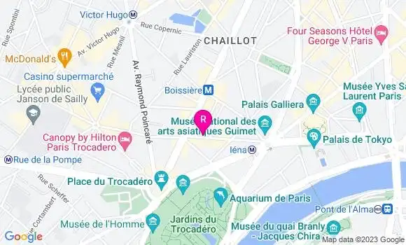 Localisation Restaurant  Astrance