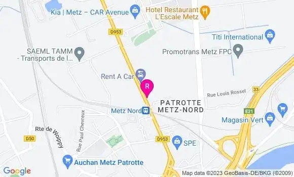Localisation Café Restaurant de la Gare