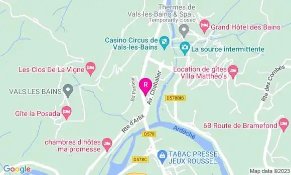 Localisation Restaurant des Artistes