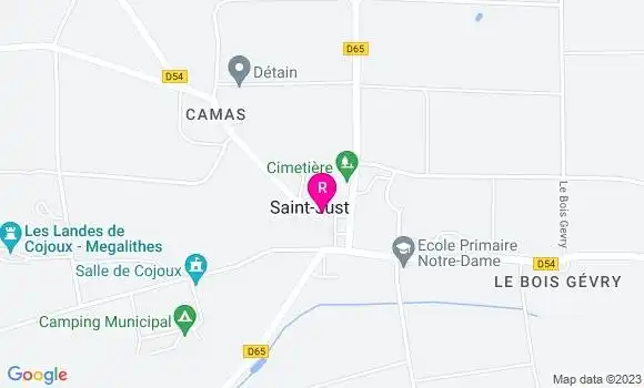 Localisation Restaurant Bar Café des Landes