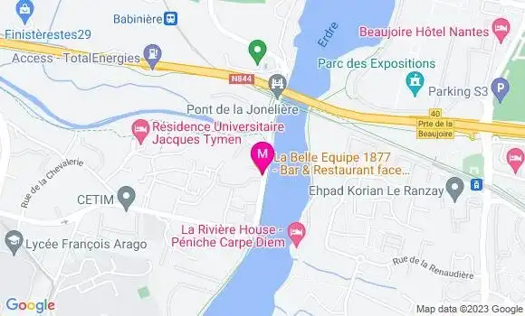 Localisation Restaurant  La Belle Equipe 1877