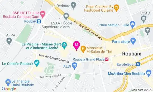 Localisation Restaurant  Le Petit Roubaix