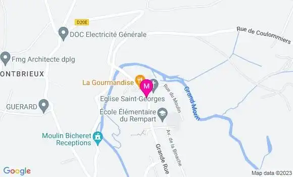Localisation Restaurant  Le Petit Guerard
