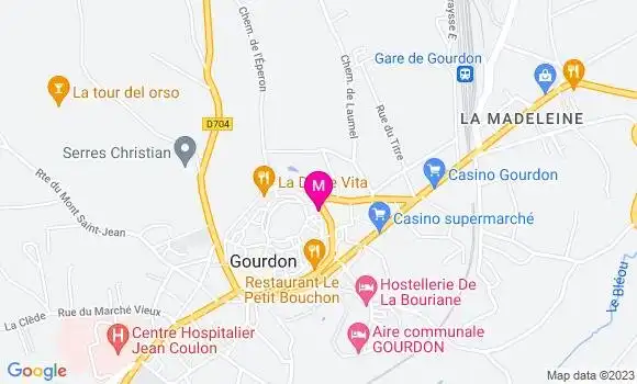 Localisation Restaurant  Le Bellevue