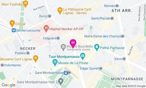 Localisation Restaurant  Montparnasse Café