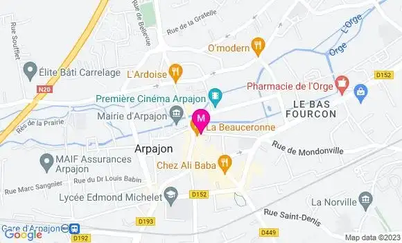 Localisation Crêperie Le Grenier à Crêpes