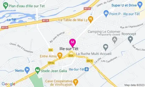 Localisation Restaurant Bar Le National