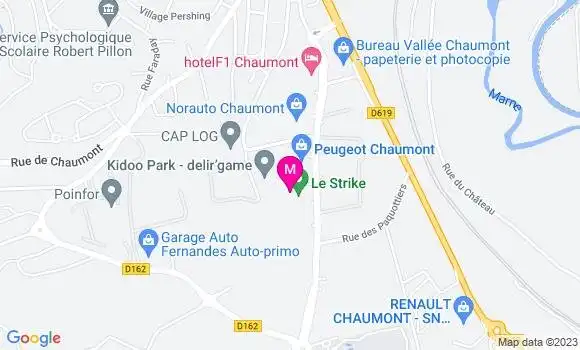 Localisation Restaurant  Le Strike