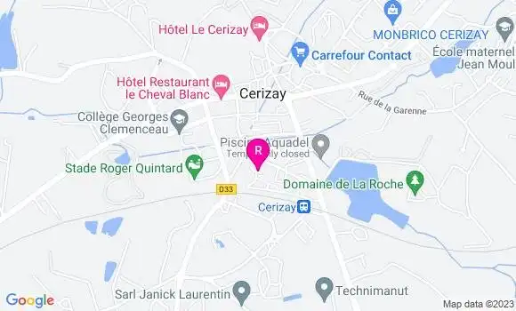 Localisation Restaurant  Ceriself