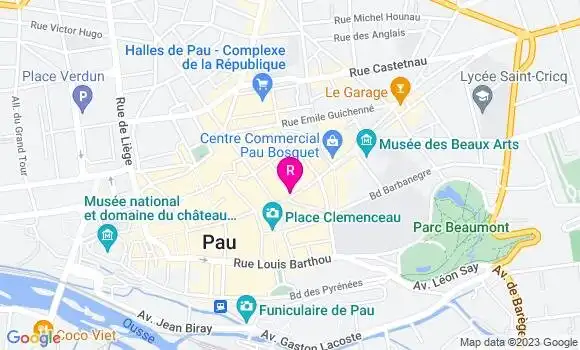 Localisation Restaurant Bar Le Cristal