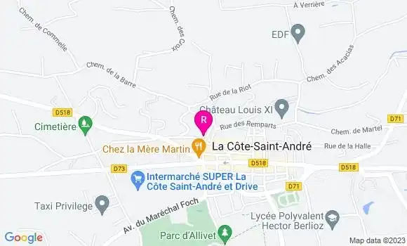 Localisation Pizzeria Au Pressoir