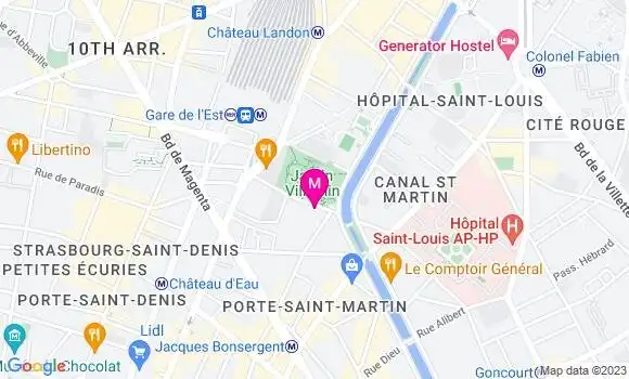 Localisation Restaurant  Les Enfants Perdus