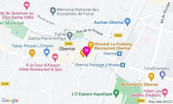 Localisation Restaurant Alsacien Les Remparts